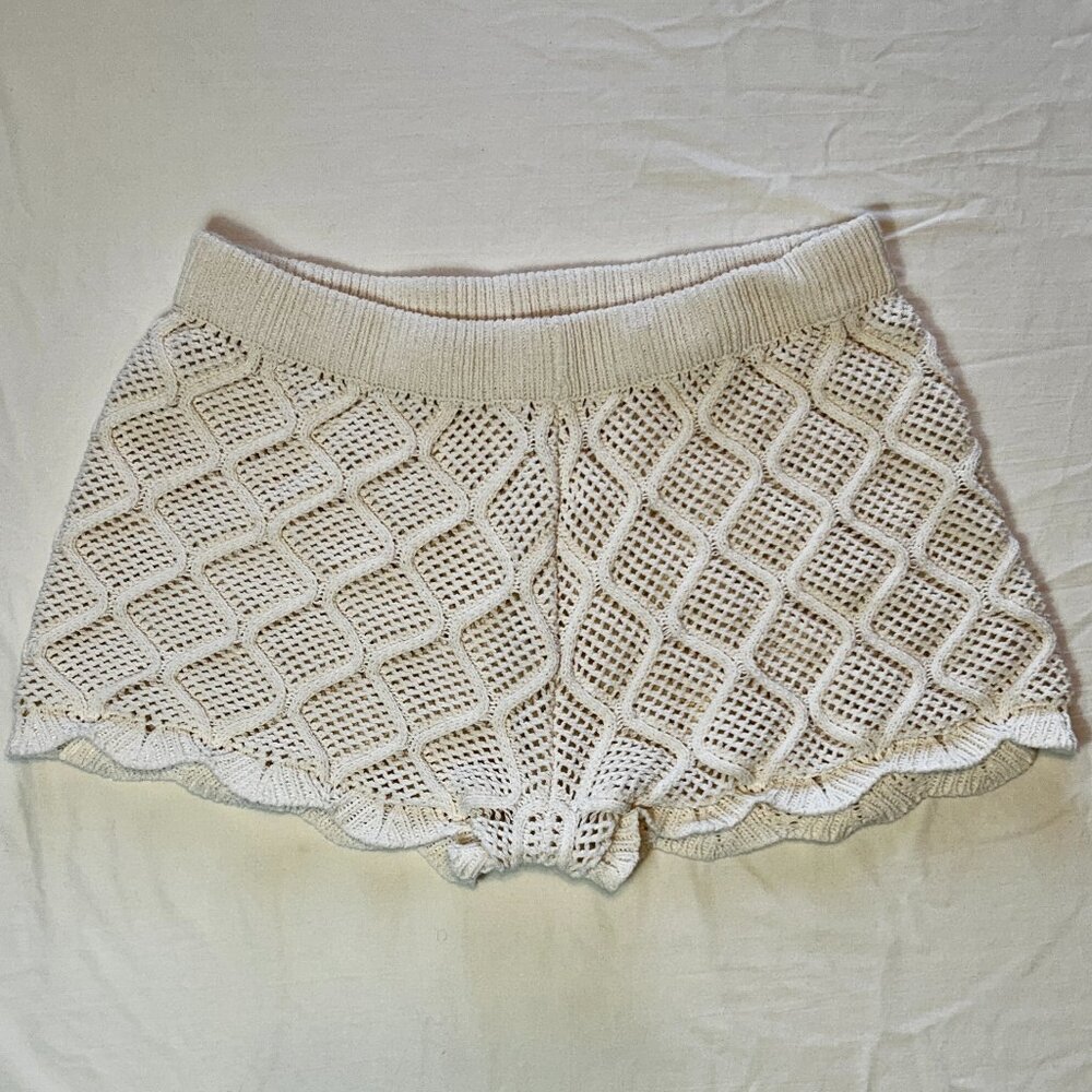 ZARA BOHO CROCHET COTTON SHORTIES, L